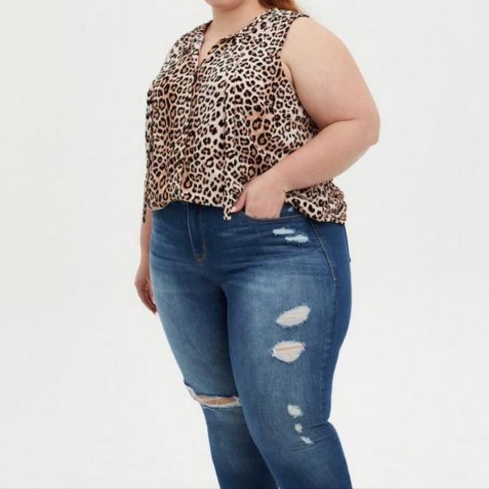 Tie Front Button Up Top